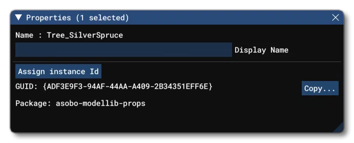 The Properties Window For A Projected Mesh