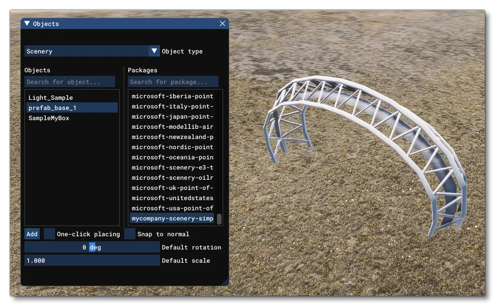 The New Model Placed In A Scene