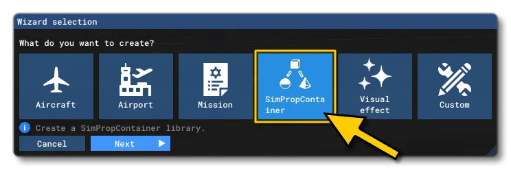 The Asset Creation Wizard