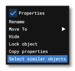 The Select Similar Objects Option
