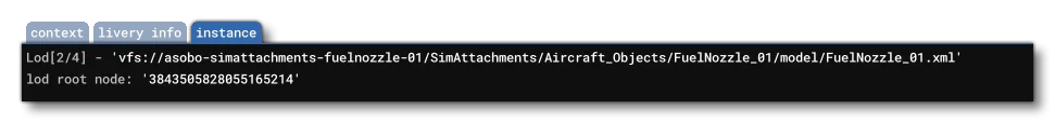 The Instance Tab