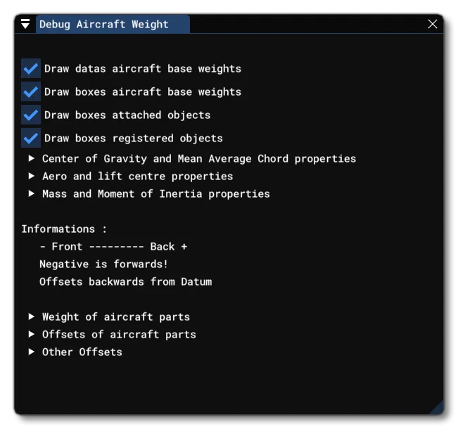 The Debug Weight Window