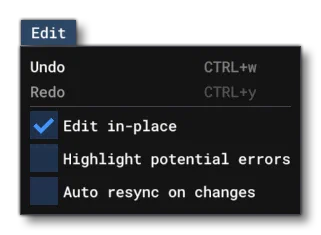 The Edit Menu In The SimObject Editor