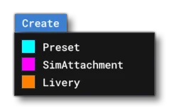 The Create Menu