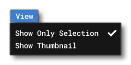 The View Menu