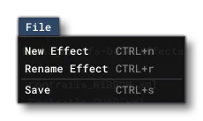 The File Editor View Menu