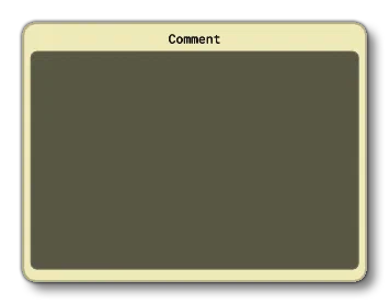 The Comment Node Graph Element