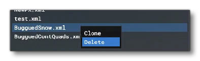 Clone Or Delete A File In The Visual Effects Editor List