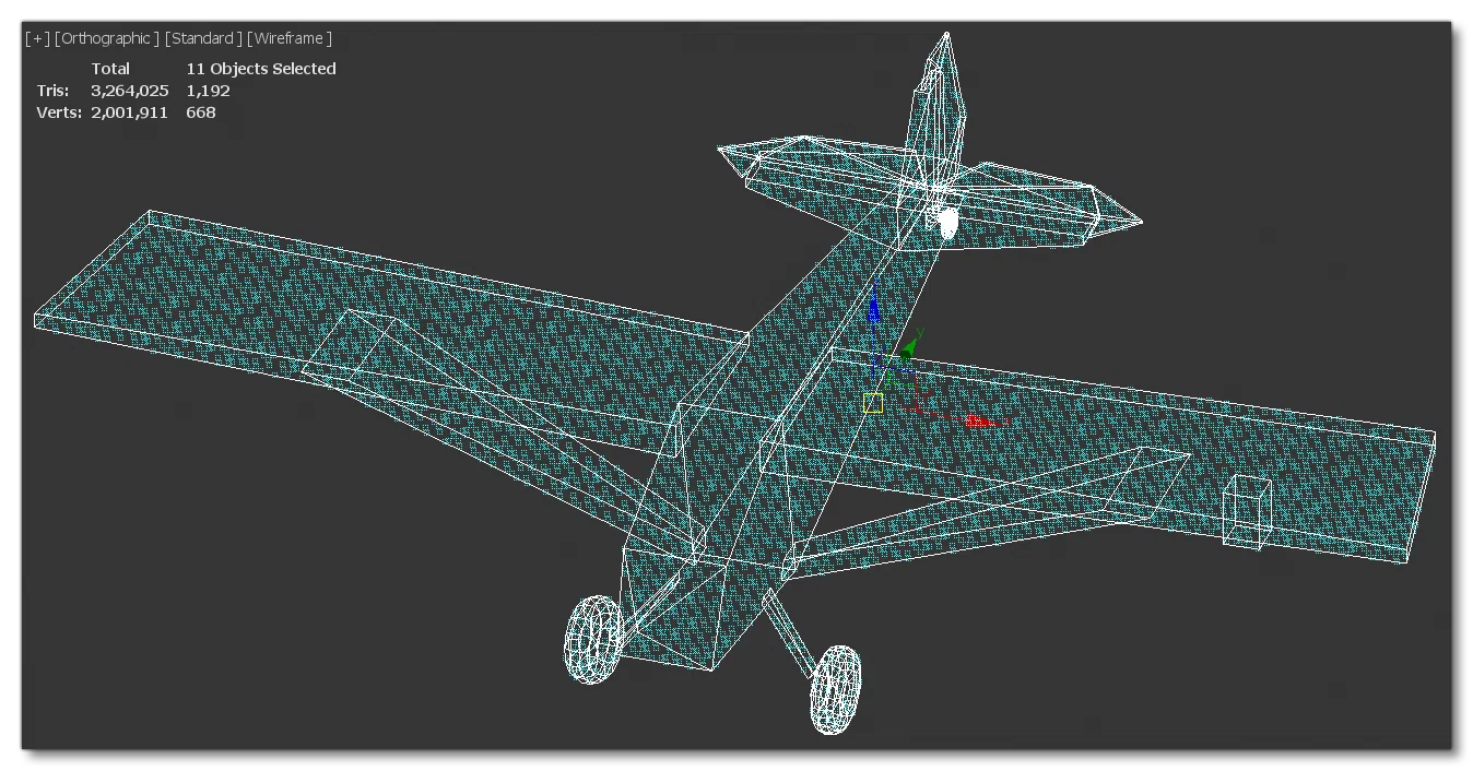 The Simple Envelope Collision Mesh For The XCub