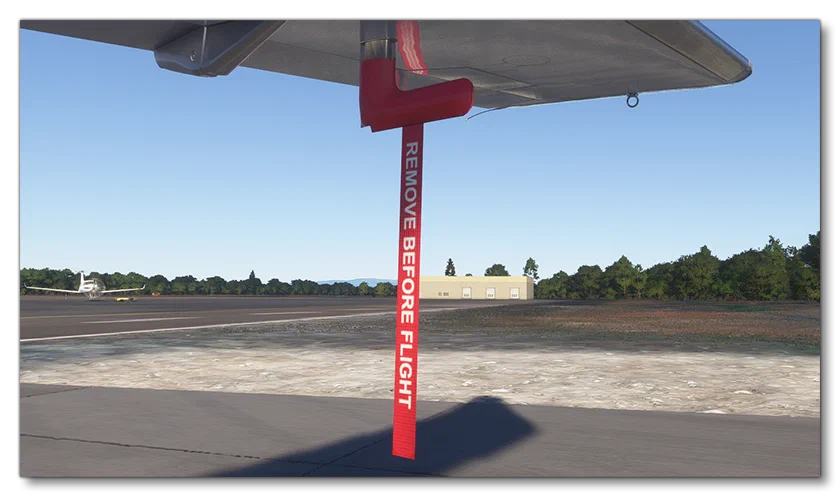 Example Of Preflight "Remove Before Flight" Tags