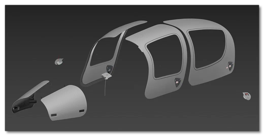 All The Doors And Hatches Of The DA62