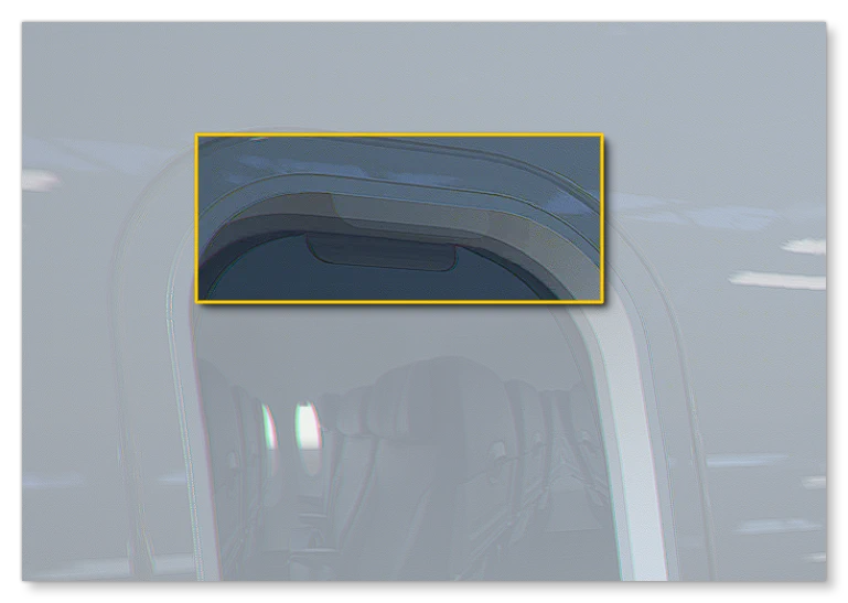 Example Of An Error "Embossing" The Window Glass