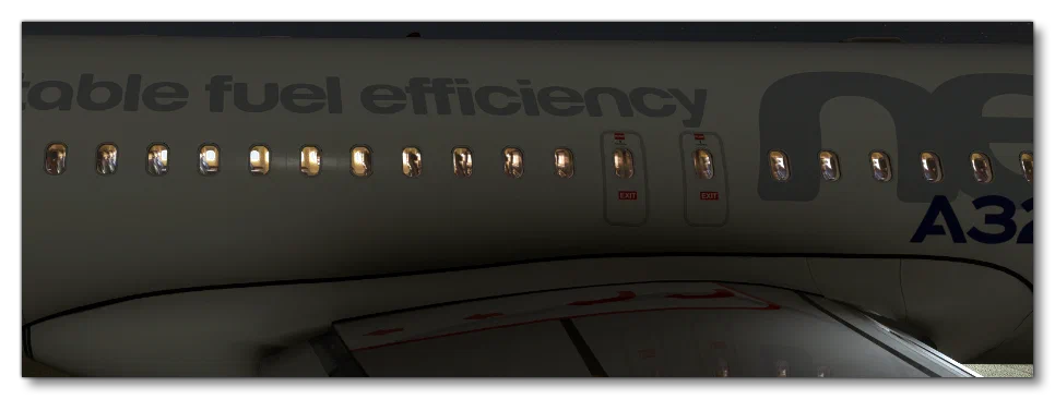 Example Of An Airliner With Parallax Windows