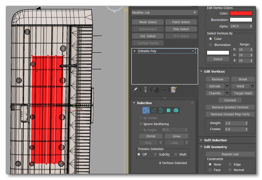 Using Vertex Colour To Set The Registration Colour