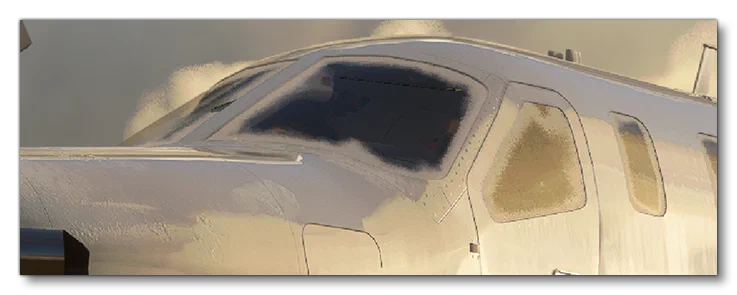 Example of Ice Effects On Windshield