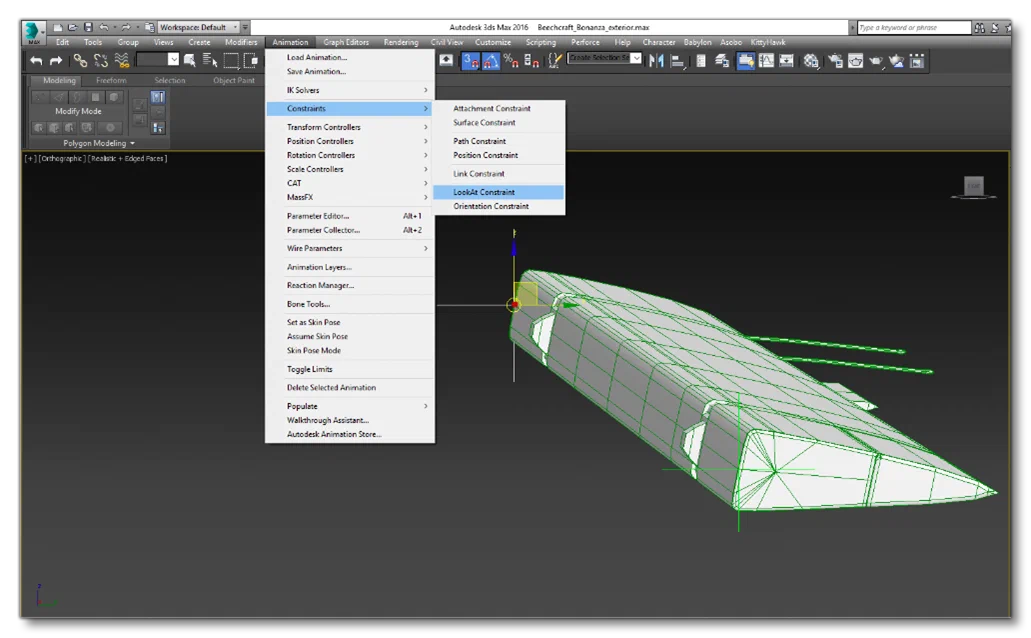 Using a LookAt Constraint