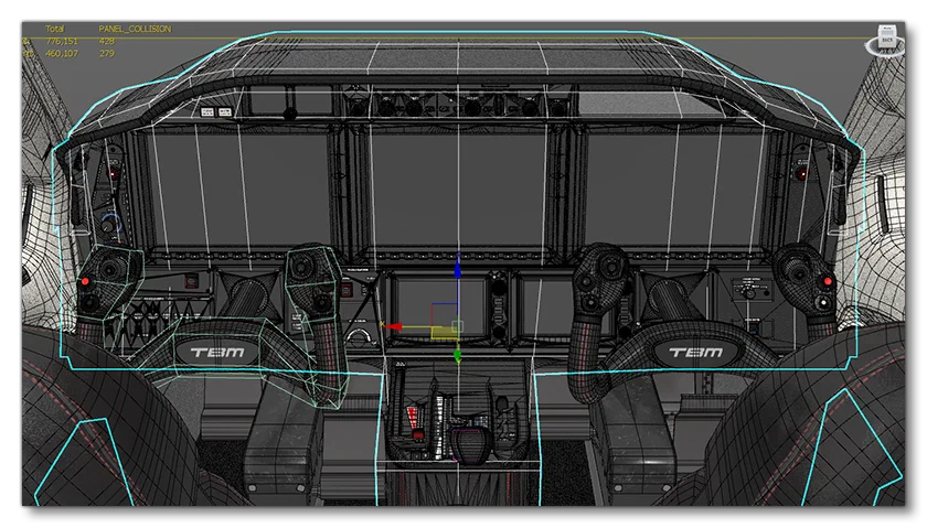 The PANEL_COLLISION Mesh For The Airbus A320neo