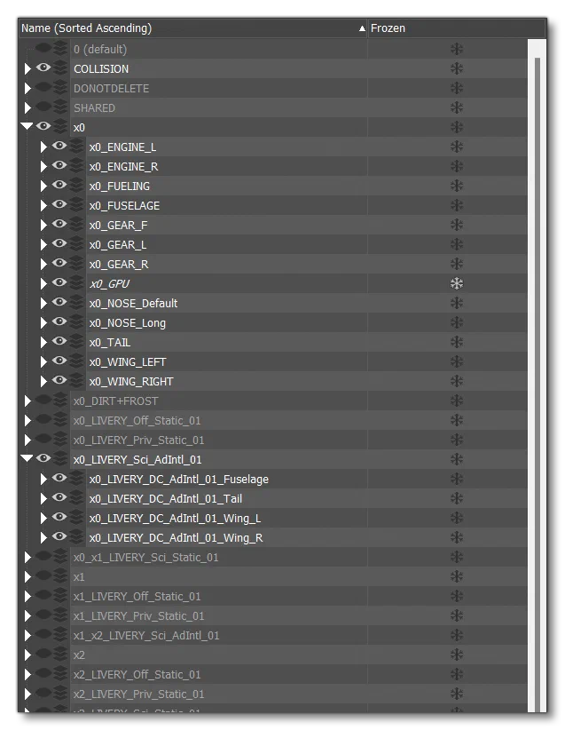 Example Of The DA62 Layer Setup In 3DS Max