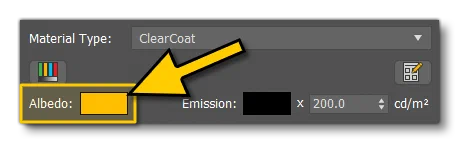 Setting The Albedo Colour For An Adaptive Material