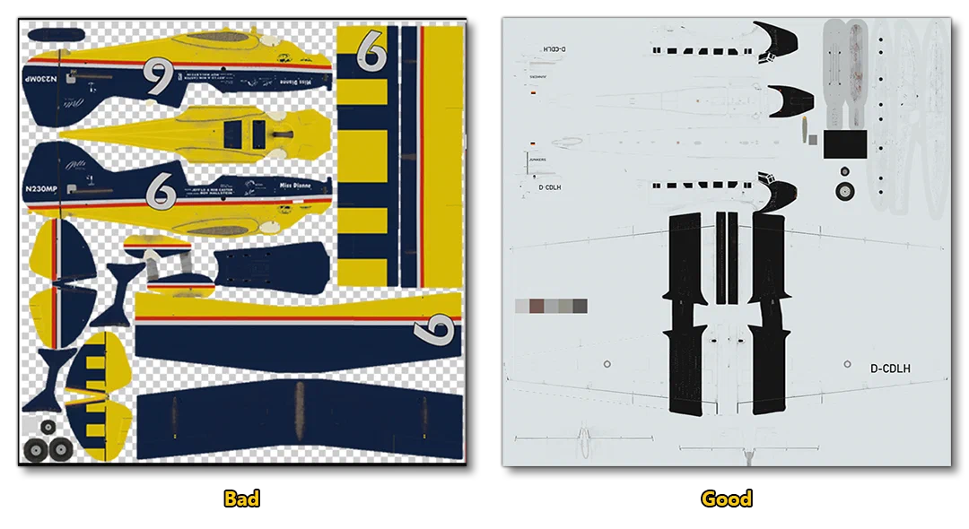 Texture Packing Example For Higher LODs
