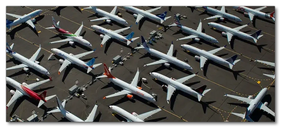Passive Aircraft At An Airport