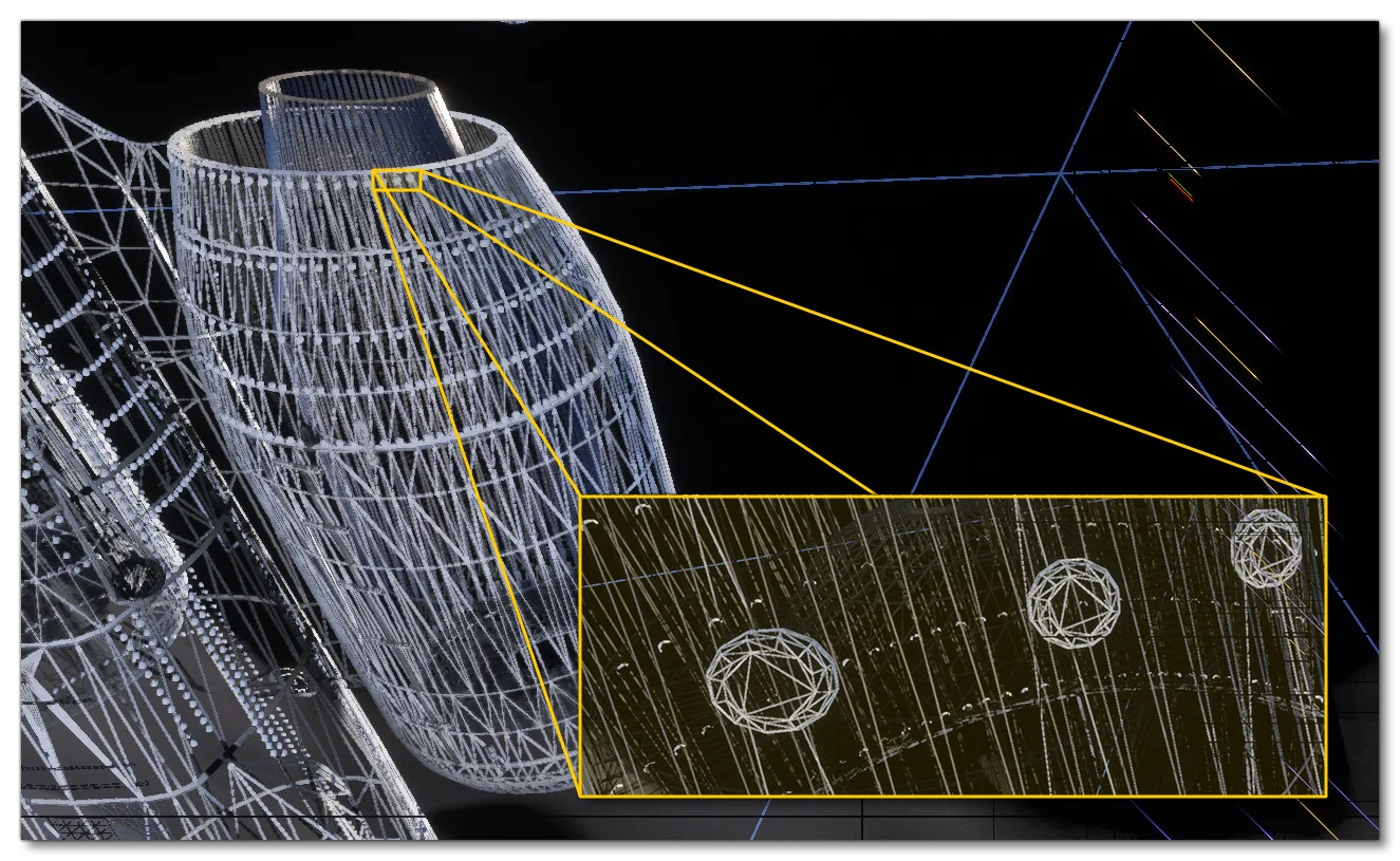 Checking Mesh Density Using The Wireframe Debug View