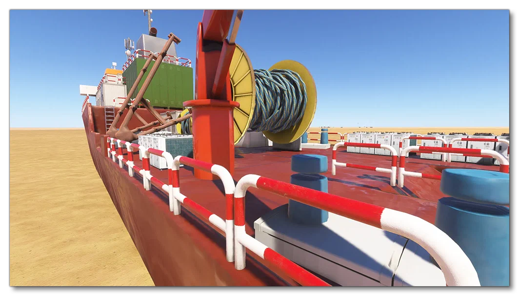 Example Showing Camera Distance From Boat Before LOD Switches