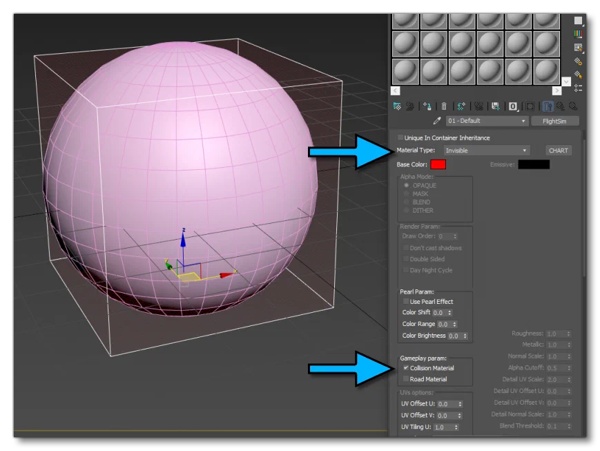 Mesh Collisions DS Max Setup
