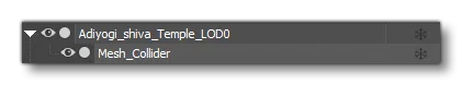 Linkning The Mesh Collider With The LoD0.