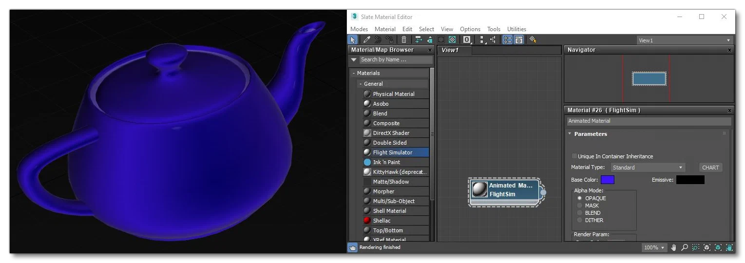 The FlightSimulator Material In 3DS Max