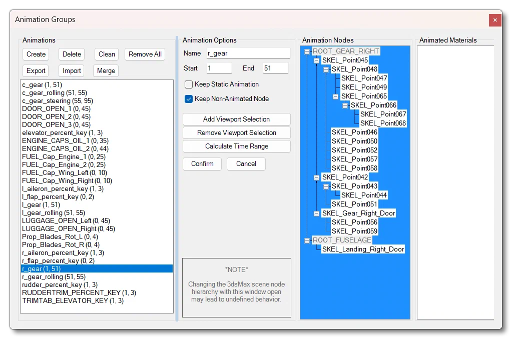 Setting Up Animation Groups