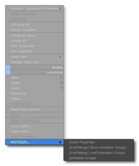 Babylon Utilities Store Animation Groups Option