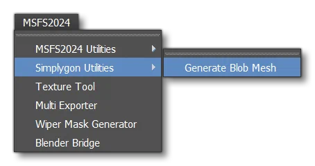 The Simplygon Utilities Menu