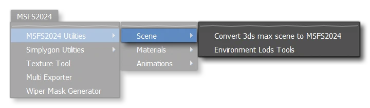 The Scene Menu