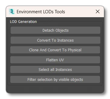 The Environment LODs Toolbox