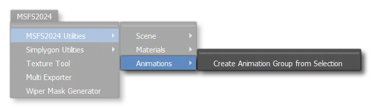 The Materials Menu