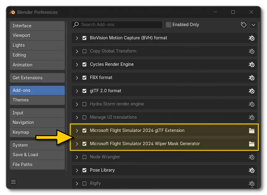 Enabling The Plugin After Installing It