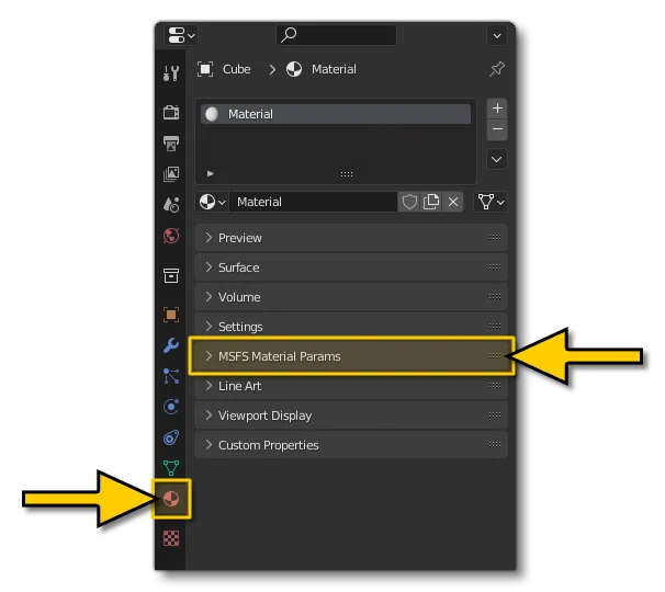 Locating The FlightSim Materials In Blender