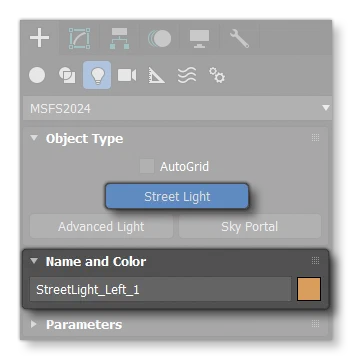 Picking And Naming A Light Type