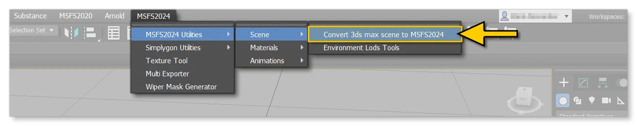 The Convert Scene Option In 3DS Max