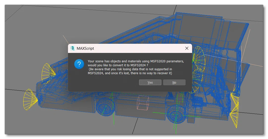 The Conversion Warning In 3DS Max