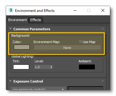 3DS Max Background Colour