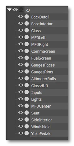 List Of Detached Meshes