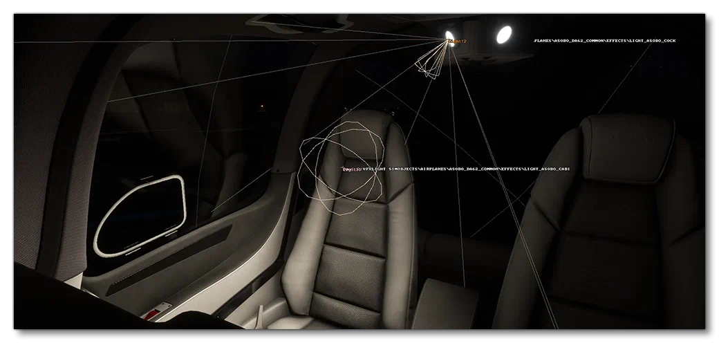 Debug View Showing The Position Of The Incidental Omni-Light