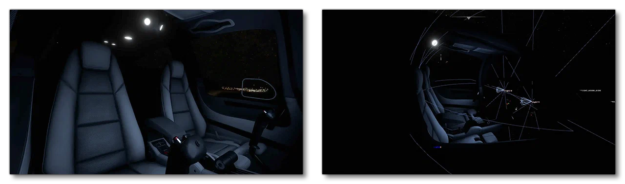 Example Showing How Screen Ambient Light Looks And Are Positioned