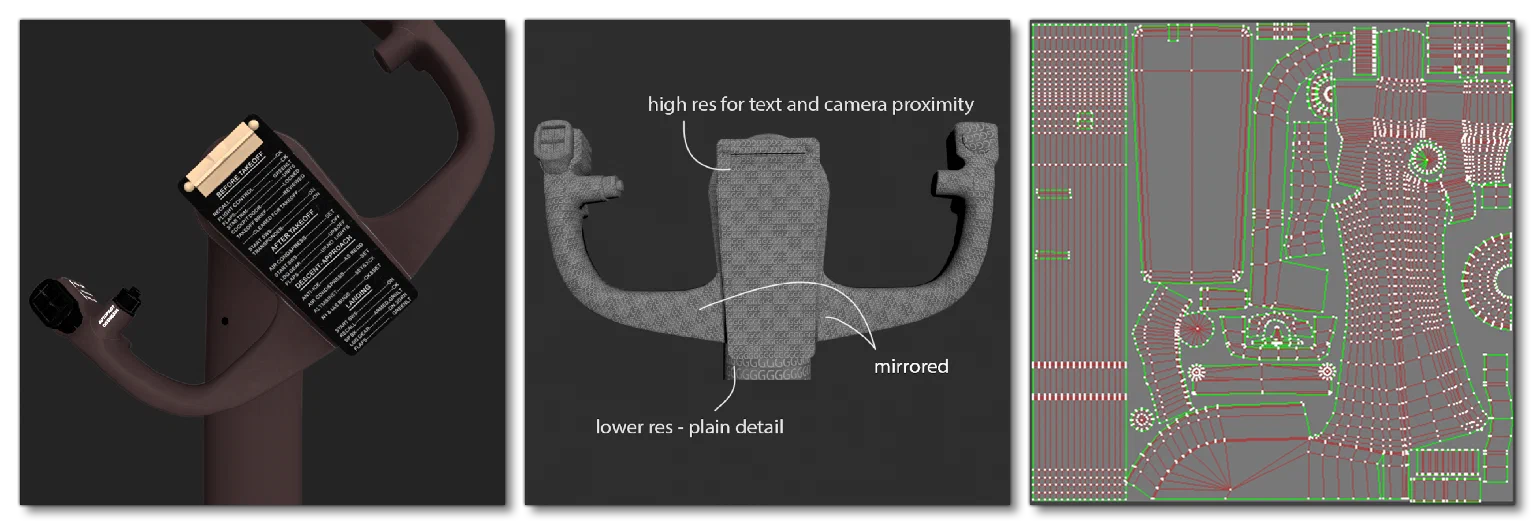 Example Of The Texture And Material Mapping For A Yoke