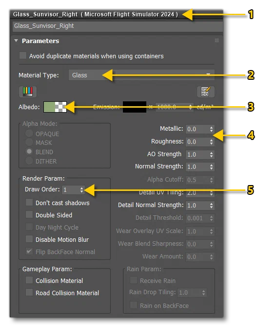 Glass Material Setup