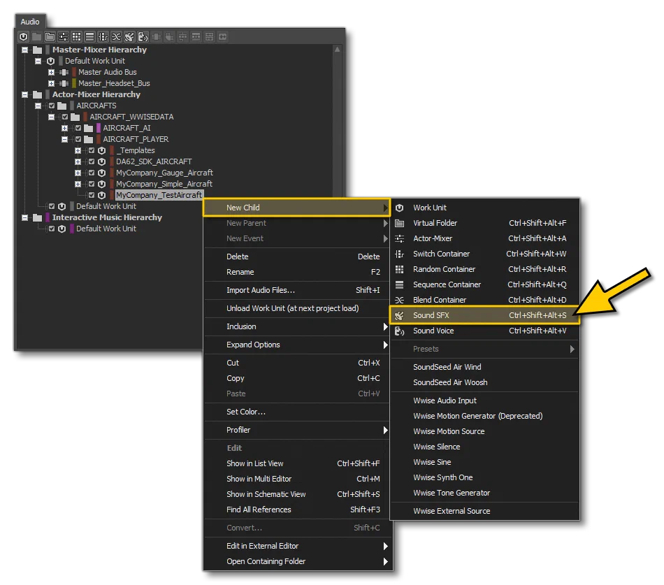 Creating An SFX Sound Unit In Wwise