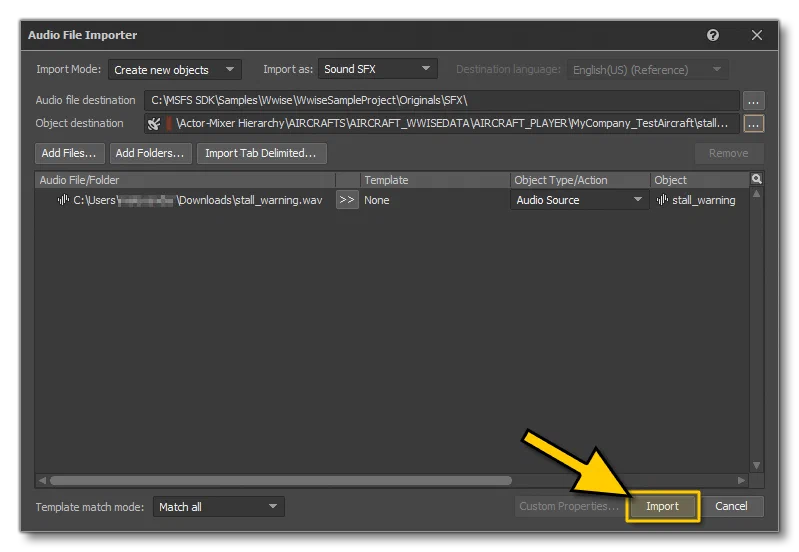 Import An Audio File Into Wwise