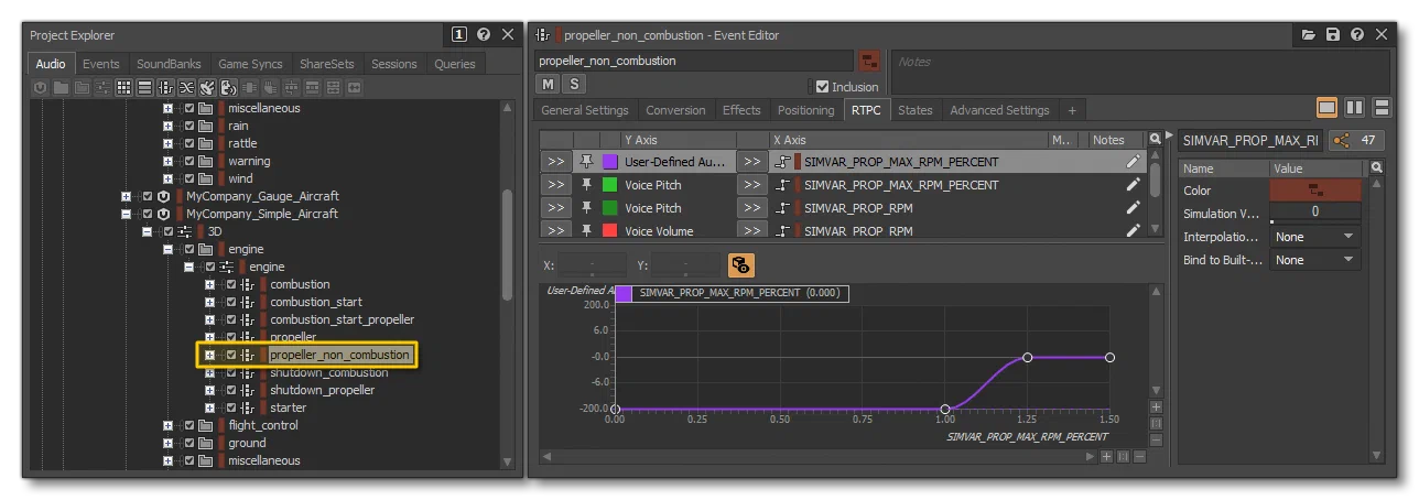 Audio Setup In Wwise For An <EngineSoundState> Element